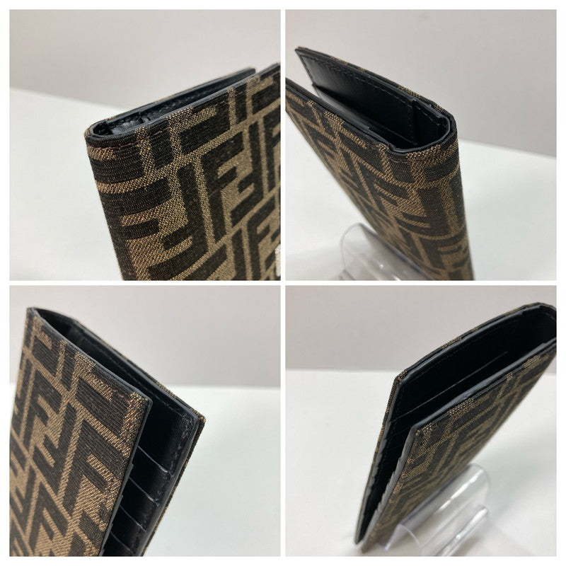 【中古品】【メンズ/レディース】 FENDI フェンディ 7M0355 ズッカ柄 FF柄 長財布 財布 ロングウォレット 181-250604-mh-05-fuz カラー：ブラウン 万代Net店