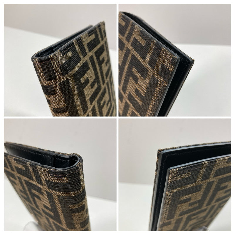 【中古品】【メンズ/レディース】 FENDI フェンディ 7M0355 ズッカ柄 FF柄 長財布 財布 ロングウォレット 181-250604-mh-05-fuz カラー：ブラウン 万代Net店