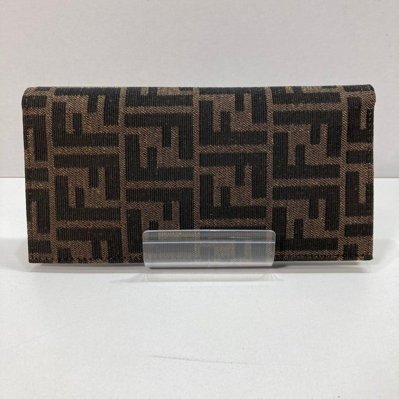 【中古品】【メンズ/レディース】 FENDI フェンディ 7M0355 ズッカ柄 FF柄 長財布 財布 ロングウォレット 181-250604-mh-05-fuz カラー：ブラウン 万代Net店