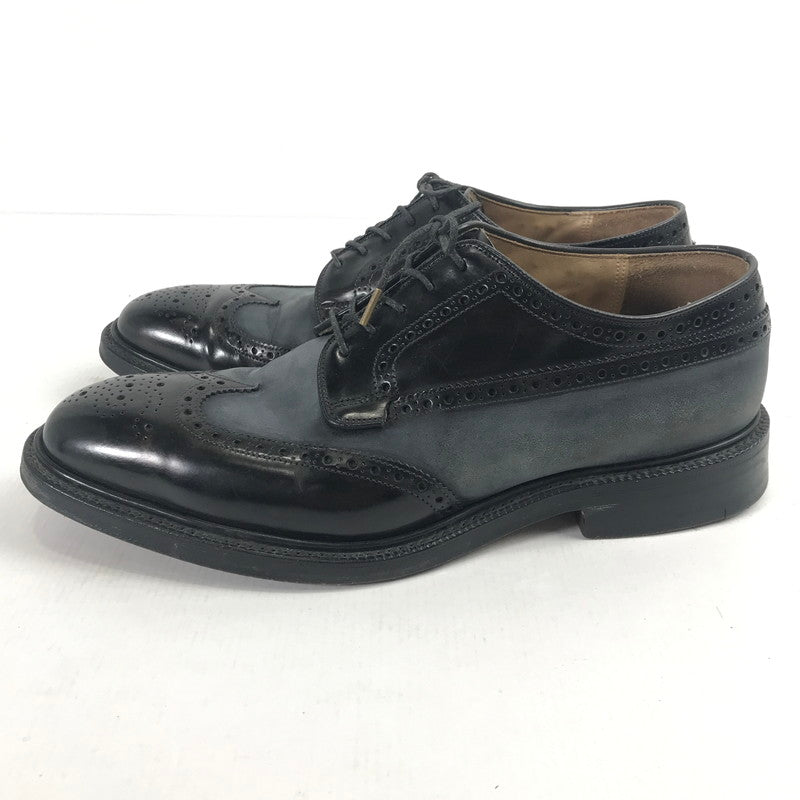 【中古品】【メンズ】 GRAFTON グラフトン ダービーシューズ 靴 メンズ 27cm前後相当 80Fサイズ ウイングチップ メダリオン パンチング 革靴 164-260123-mh-07-fuz 万代Net店
