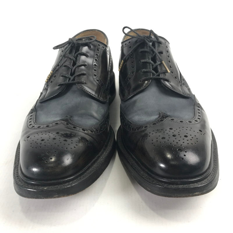 【中古品】【メンズ】 GRAFTON グラフトン ダービーシューズ 靴 メンズ 27cm前後相当 80Fサイズ ウイングチップ メダリオン パンチング 革靴 164-260123-mh-07-fuz 万代Net店