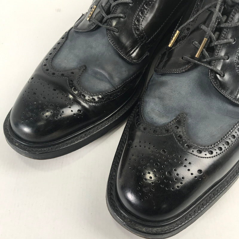【中古品】【メンズ】 GRAFTON グラフトン ダービーシューズ 靴 メンズ 27cm前後相当 80Fサイズ ウイングチップ メダリオン パンチング 革靴 164-260123-mh-07-fuz 万代Net店