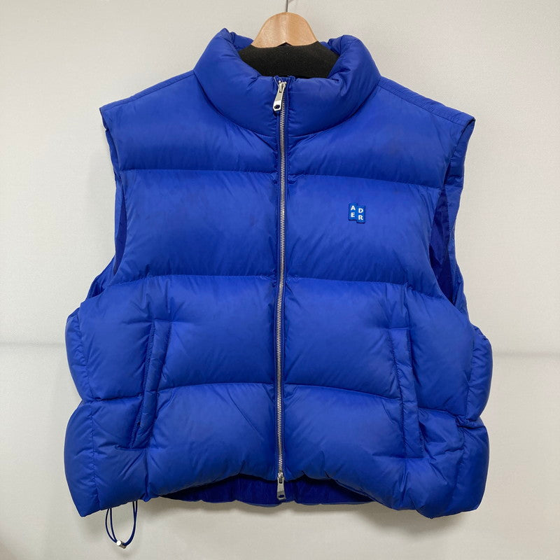【中古品】【メンズ】 ADERERROR アーダーエラー BM42FYDW0404BL PUFFER DOWN VEST ダウン ベスト アウター コート 古着 141-250604-mh-02-fuz サイズ：L カラー：ブルー 万代Net店