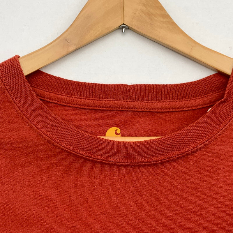 【中古品】【メンズ】 CARHARTT 長袖Tシャツ トップス ブランド 古着 カットソー 145-260425-gm-11-fuz サイズ：L カラー：オレンジ 万代Net店