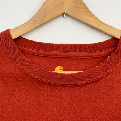 【中古品】【メンズ】 CARHARTT 長袖Tシャツ トップス ブランド 古着 カットソー 145-260425-gm-11-fuz サイズ：L カラー：オレンジ 万代Net店