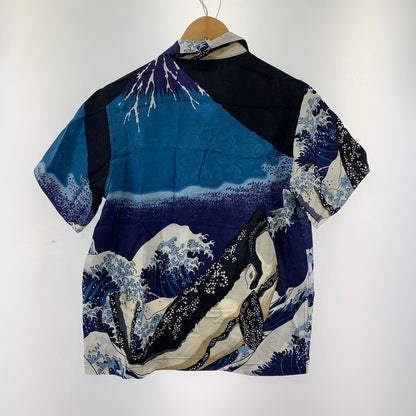 【中古品】【メンズ】 花旅楽団 アロハシャツ 145-250607-st-04-fuz サイズ：M カラー：ブルー 万代Net店