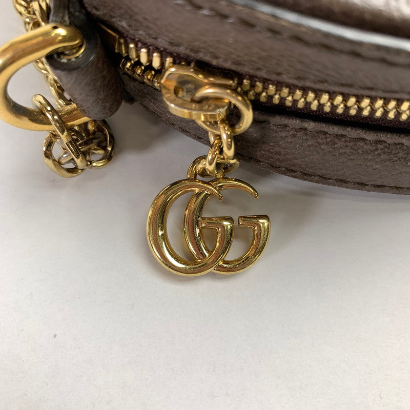 【中古品】【レディース】 GUCCI 550618 GGスプリーム ラウンド オフィディア ショルダーバッグ カバン グッチ 180-250607-st-14-fuz カラー：ブラウン 万代Net店