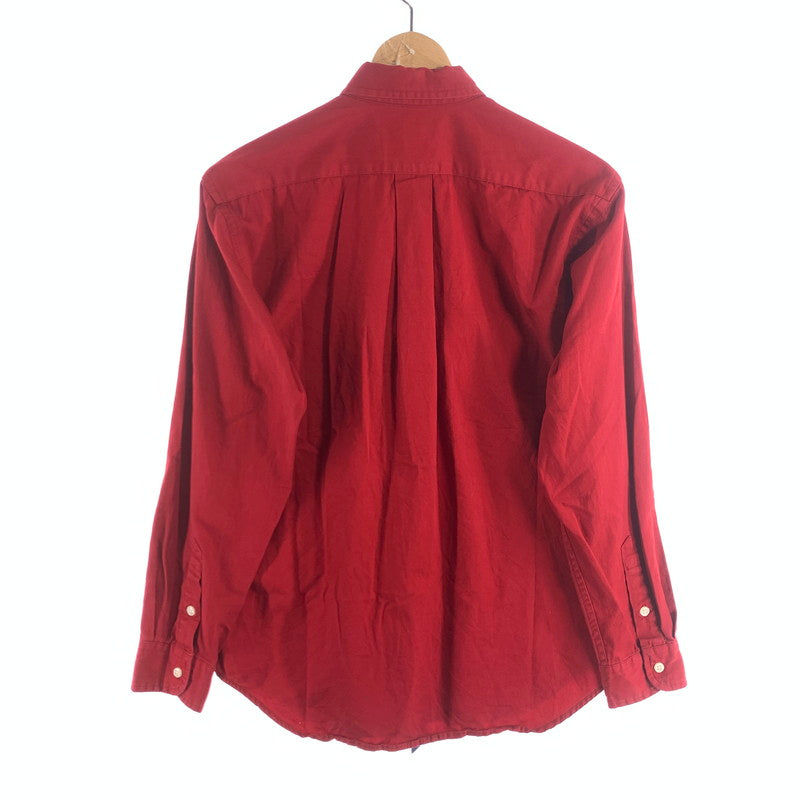 【中古品】【メンズ】 RALPHLAUREN ラルフローレン 長袖シャツ トップス ブランド 古着 147-260725-gm-28-fuzh サイズ：M カラー：レッド 万代Net店