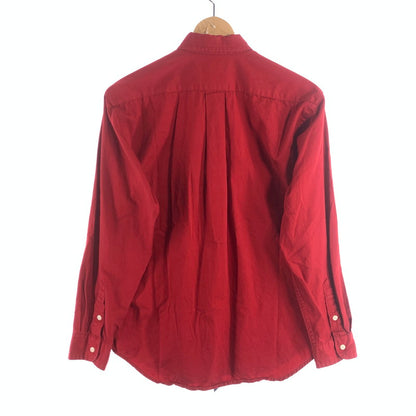 【中古品】【メンズ】 RALPHLAUREN ラルフローレン 長袖シャツ トップス ブランド 古着 147-260725-gm-28-fuzh サイズ：M カラー：レッド 万代Net店