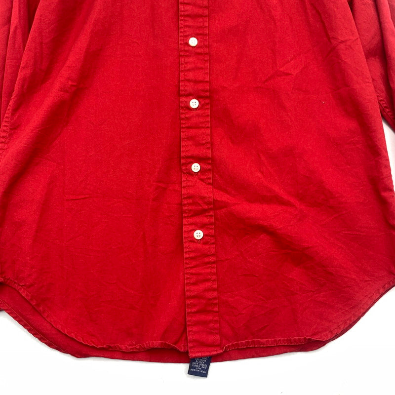 【中古品】【メンズ】 RALPHLAUREN ラルフローレン 長袖シャツ トップス ブランド 古着 147-260725-gm-28-fuzh サイズ：M カラー：レッド 万代Net店
