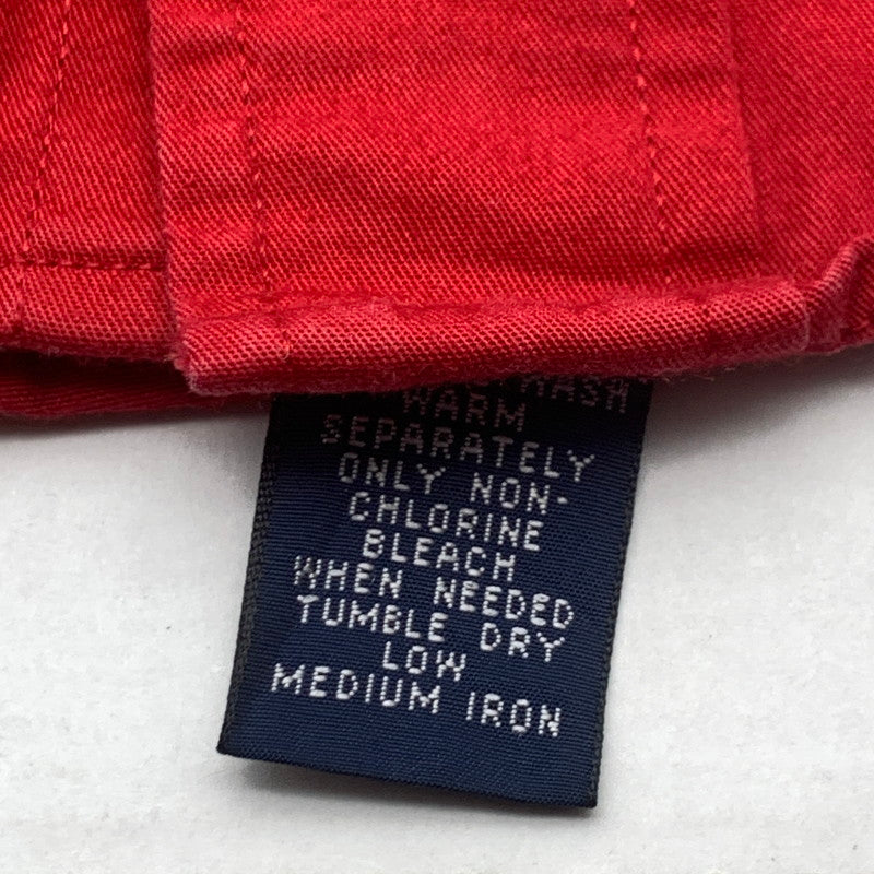 【中古品】【メンズ】 RALPHLAUREN ラルフローレン 長袖シャツ トップス ブランド 古着 147-260725-gm-28-fuzh サイズ：M カラー：レッド 万代Net店