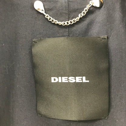 【中古品】【レディース】 DIESEL ディーゼル コットン ロープ ベルト スプリング コート ジャケット アウター 古着 169-260306-mh-04-fuz サイズ：XS カラー：ネイビー 万代Net店