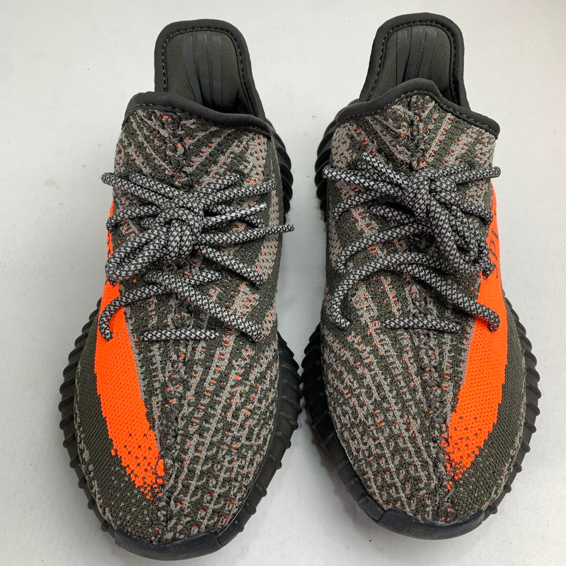 【中古品】【レディース】 ADIDAS HQ7045 YEEZY BOOST 350 V2 CARBON BELUGA スニーカー 靴 166-250615-st-05-fuz サイズ：24.5cm カラー：グレー・オレンジ 万代Net店