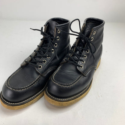 【中古品】【メンズ】 REDWING 8179 6INCH CLASSIC MOC TOE USA製 靴 164-250615-st-08-fuz サイズ：24.5cm カラー：ブラック 万代Net店
