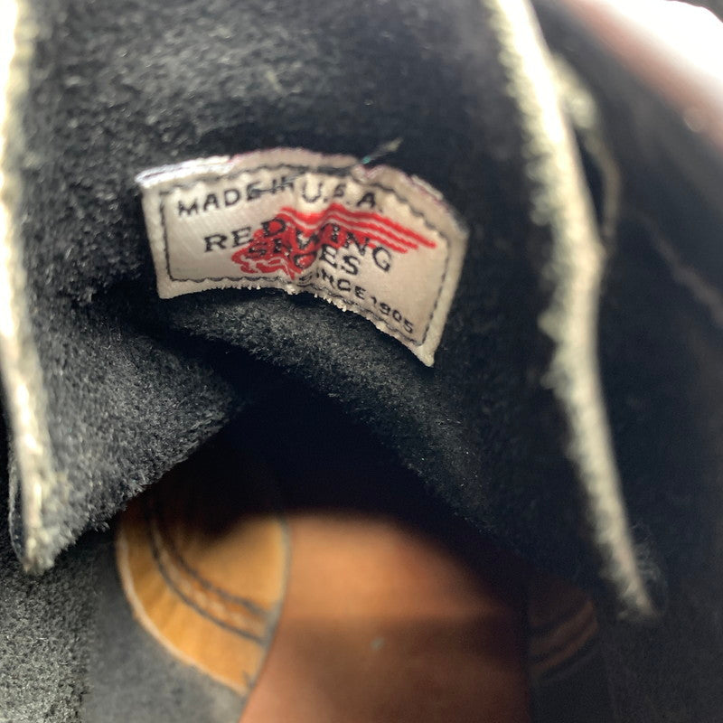 【中古品】【メンズ】 REDWING 8179 6INCH CLASSIC MOC TOE USA製 靴 164-250615-st-08-fuz サイズ：24.5cm カラー：ブラック 万代Net店