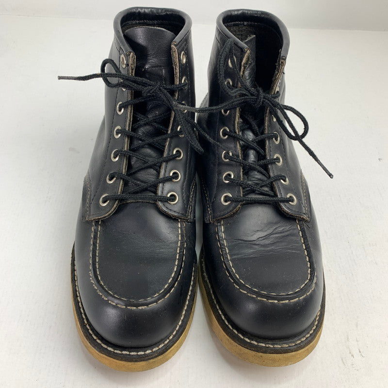 【中古品】【メンズ】 REDWING 8179 6INCH CLASSIC MOC TOE USA製 靴 164-250615-st-08-fuz サイズ：24.5cm カラー：ブラック 万代Net店
