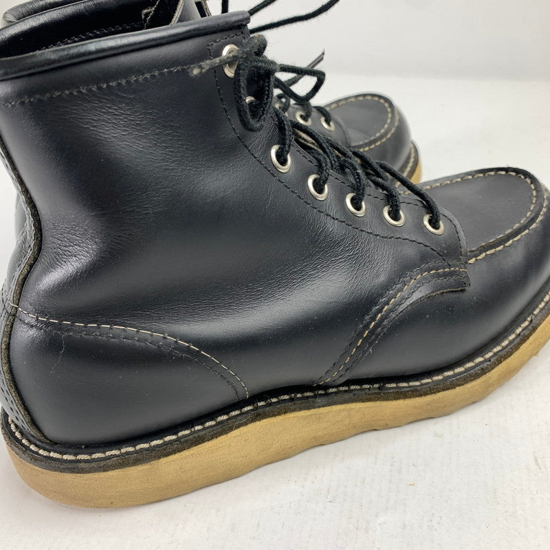 【中古品】【メンズ】 REDWING 8179 6INCH CLASSIC MOC TOE USA製 靴 164-250615-st-08-fuz サイズ：24.5cm カラー：ブラック 万代Net店