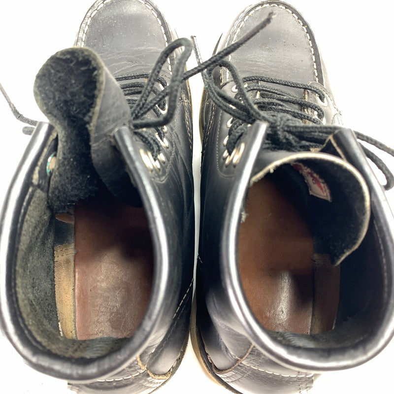 【中古品】【メンズ】 REDWING 8179 6INCH CLASSIC MOC TOE USA製 靴 164-250615-st-08-fuz サイズ：24.5cm カラー：ブラック 万代Net店