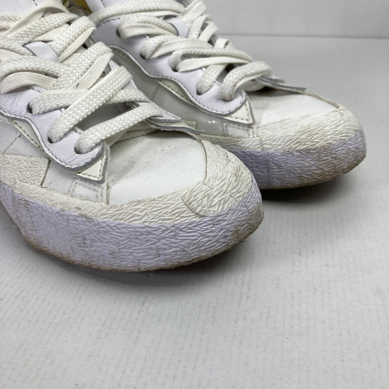 【中古品】【メンズ】 NIKE × SACAI ナイキ サカイ DM6443-100 BLAZER LOW WHITE PATENT LEATHER ブレーザー ロー ホワイト パテント レザー スニーカー シューズ 靴 160-250813-mh-11-fuz サイズ：26.5 カラー：ホワイト 万代Net店