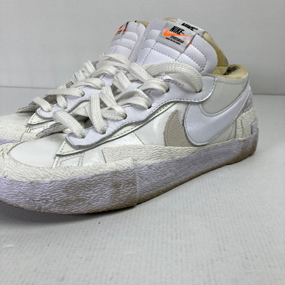 【中古品】【メンズ】 NIKE × SACAI ナイキ サカイ DM6443-100 BLAZER LOW WHITE PATENT LEATHER ブレーザー ロー ホワイト パテント レザー スニーカー シューズ 靴 160-250813-mh-11-fuz サイズ：26.5 カラー：ホワイト 万代Net店