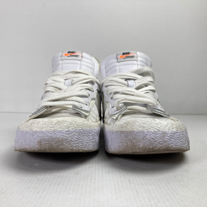 【中古品】【メンズ】 NIKE × SACAI ナイキ サカイ DM6443-100 BLAZER LOW WHITE PATENT LEATHER ブレーザー ロー ホワイト パテント レザー スニーカー シューズ 靴 160-250813-mh-11-fuz サイズ：26.5 カラー：ホワイト 万代Net店