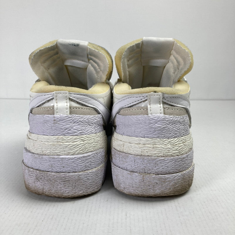 【中古品】【メンズ】 NIKE × SACAI ナイキ サカイ DM6443-100 BLAZER LOW WHITE PATENT LEATHER ブレーザー ロー ホワイト パテント レザー スニーカー シューズ 靴 160-250813-mh-11-fuz サイズ：26.5 カラー：ホワイト 万代Net店