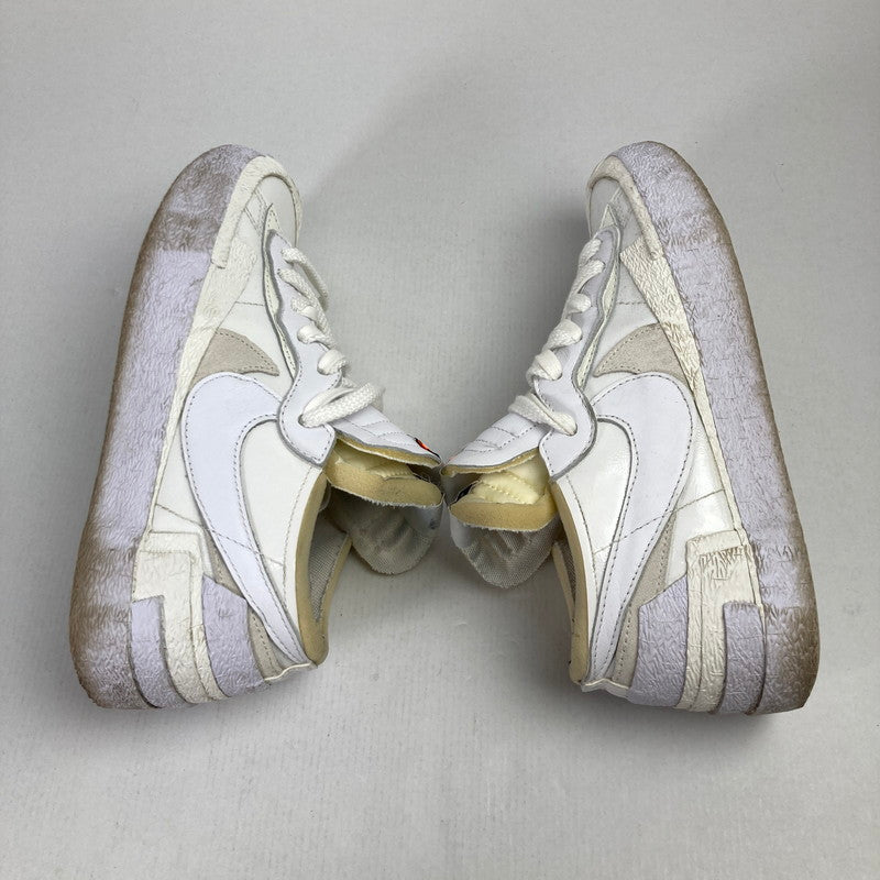 【中古品】【メンズ】 NIKE × SACAI ナイキ サカイ DM6443-100 BLAZER LOW WHITE PATENT LEATHER ブレーザー ロー ホワイト パテント レザー スニーカー シューズ 靴 160-250813-mh-11-fuz サイズ：26.5 カラー：ホワイト 万代Net店