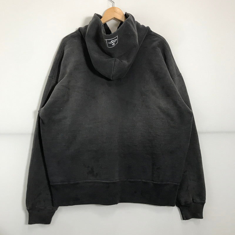 【中古美品】【メンズ】 SAINT MICHAEL セントマイケル SM-HR8-0000-050 25SS HOODIE SMX フーディ トレーナー パーカー スウェット トップス 長袖 古着 142-250616-mh-04-fuz サイズ：XL カラー：ブラック 万代Net店