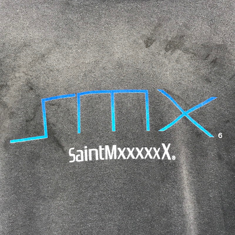 【中古美品】【メンズ】 SAINT MICHAEL セントマイケル SM-HR8-0000-050 25SS HOODIE SMX フーディ トレーナー パーカー スウェット トップス 長袖 古着 142-250616-mh-04-fuz サイズ：XL カラー：ブラック 万代Net店