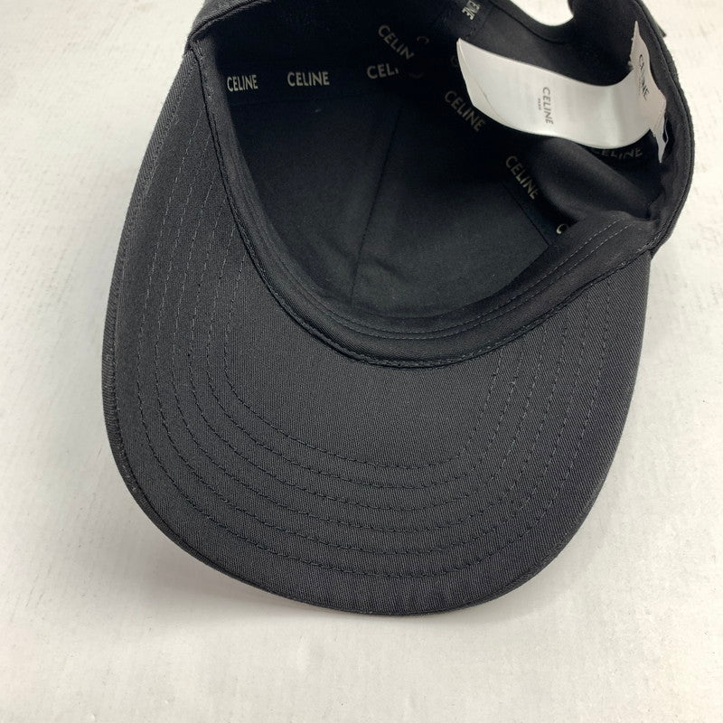 【中古品】【レディース】 CELINE 2AUA1242N.38NO BASEBALL CAP セリーヌ 183-250616-st-03-fuz サイズ：S カラー：ブラック 万代Net店