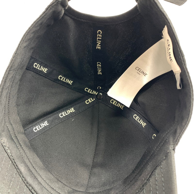 【中古品】【レディース】 CELINE 2AUA1242N.38NO BASEBALL CAP セリーヌ 183-250616-st-03-fuz サイズ：S カラー：ブラック 万代Net店
