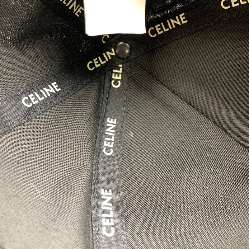 【中古品】【レディース】 CELINE 2AUA1242N.38NO BASEBALL CAP セリーヌ 183-250616-st-03-fuz サイズ：S カラー：ブラック 万代Net店
