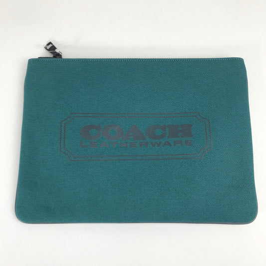 【中古品】 COACH コーチ クラッチバッグ カバン グリーン キャンバス クラッチ バッグ 180-260424-mh-14-fuzh 万代Net店