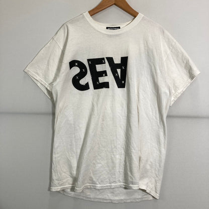 【中古品】【メンズ】 WINDANDSEA×GOD SELECTION XXX LOGO T-SHIRT ウィンダンシー ゴッドセレクション トリプルエックス Tシャツ 半袖 トップス 古着 142-250618-mh-02-fuz サイズ：不明 カラー：ホワイト 万代Net店