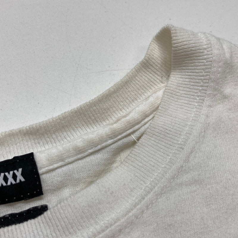 【中古品】【メンズ】 WINDANDSEA×GOD SELECTION XXX LOGO T-SHIRT ウィンダンシー ゴッドセレクション トリプルエックス Tシャツ 半袖 トップス 古着 142-250618-mh-02-fuz サイズ：不明 カラー：ホワイト 万代Net店