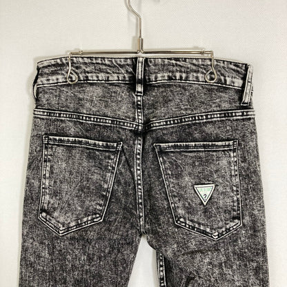 【中古品】【メンズ】 Guess ゲス DENIM PANTS デニム ジーンズ パンツ スキニー ボトムス 古着 152-250618-mh-09-fuz サイズ：US28-A カラー：ブラック 万代Net店