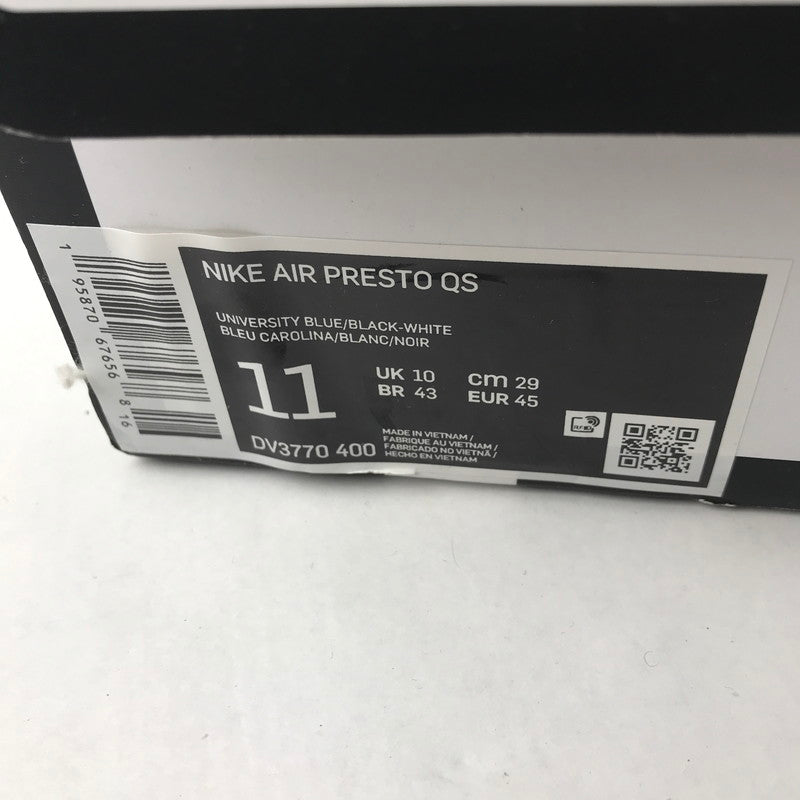 【中古品】【メンズ】 NIKE NIKE ナイキ DV3770-400 HELLO KITTY×AIR PRESTO QS "UNIVERSITY BLUE BLACK WHITE" スニーカー 靴 メンズ 29cm 箱付属 160-260131-ks-02-fuz 万代Net店