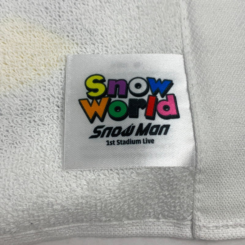 【中古美品】 SnowMan マフラータオル 「Snow Man 1st Stadium Live Snow World」 スノーマン f－スト スタジアム ライブ グッズ 086-251107-mh-04-fuz 万代Net店