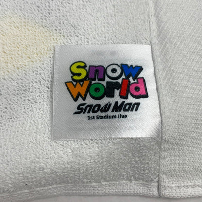 【中古美品】 SnowMan マフラータオル 「Snow Man 1st Stadium Live Snow World」 スノーマン f－スト スタジアム ライブ グッズ 086-251107-mh-04-fuz 万代Net店