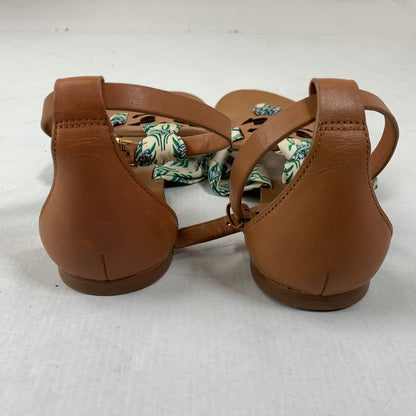 【中古品】【レディース】 TORY BURCH トリーバーチ MILLER SCARF SANDAL 7 サンダル 靴 167-260424-ky-04-fuz サイズ：6M カラー：ブラウン 万代Net店