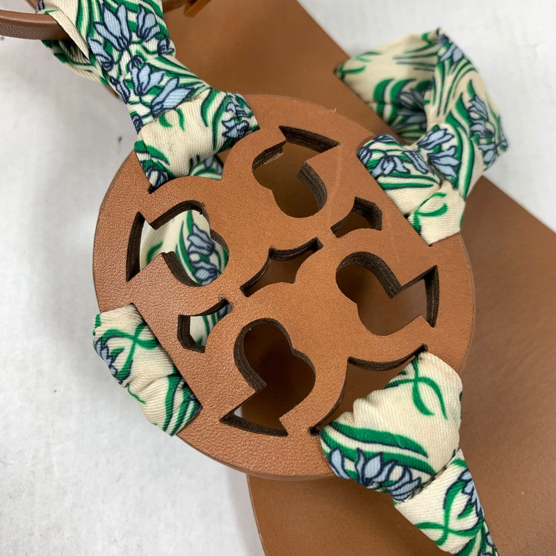 【中古品】【レディース】 TORY BURCH トリーバーチ MILLER SCARF SANDAL 7 サンダル 靴 167-260424-ky-04-fuz サイズ：6M カラー：ブラウン 万代Net店