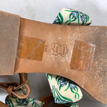 【中古品】【レディース】 TORY BURCH トリーバーチ MILLER SCARF SANDAL 7 サンダル 靴 167-260424-ky-04-fuz サイズ：6M カラー：ブラウン 万代Net店