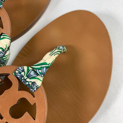 【中古品】【レディース】 TORY BURCH トリーバーチ MILLER SCARF SANDAL 7 サンダル 靴 167-260424-ky-04-fuz サイズ：6M カラー：ブラウン 万代Net店