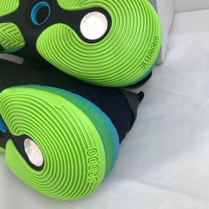 【中古美品】【メンズ】 adidas アディダス H06473 TRAE YOUNG 2 トレイ ヤング 2 スニーカー 靴 161-250824-nm-65-fuz サイズ：29.5 カラー：ブラック グリーン 万代Net店