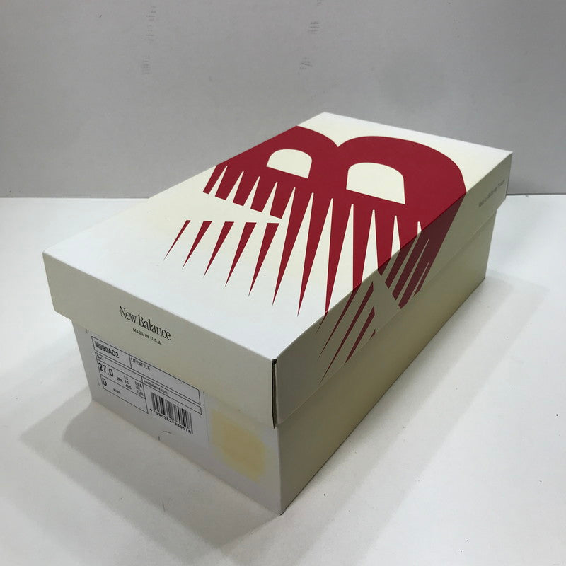 【中古美品】【メンズ】 NEW BALANCE ニューバランス M990AD2 スニーカー シューズ 靴 162-250627-mh-10-fuz サイズ：27 カラー：レッド 万代Net店
