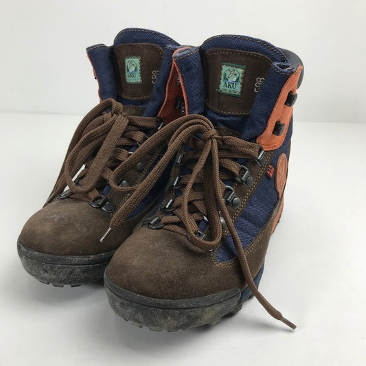 【中古品】【レディース】 AKU アク トレッキング ブーツ GTX ゴアテックス シューズ 靴 登山靴 167-260206-mh-09-fuz サイズ：UK5 カラー：ネイビー ブラウン 万代Net店
