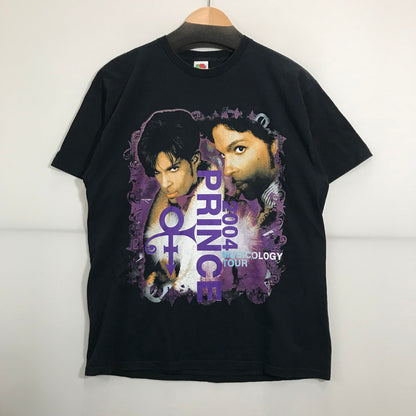 【中古品】【メンズ】  FRUIT OF THE LOOM フルーツ・オブ・ザ・ルーム DELTA "MADE IN USA" PRINCE "MUSICOLOGY TOUR" プリンス ツアー Tシャツ 半袖 古着 145-250702-mh-07-fuz サイズ：XL カラー：ブラック 万代Net店