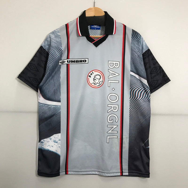 【中古品】【メンズ】  UMBRO×BAL アンブロ バル BAL-2052 SOCCER JERSEY サッカー ゲーム シャツ 半袖 古着 148-250702-mh-08-fuz サイズ：XL カラー：グレー 万代Net店