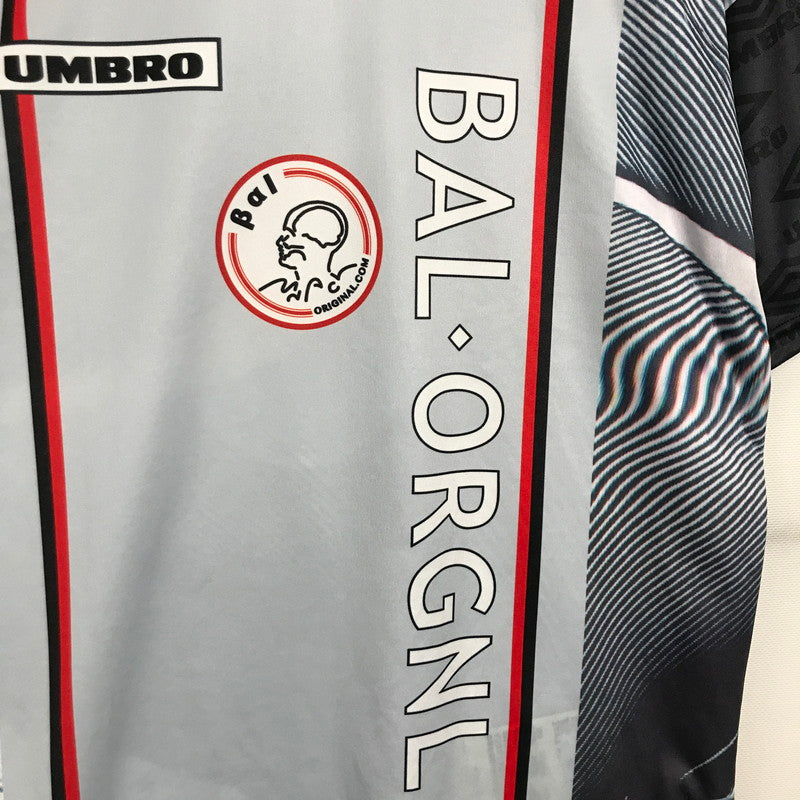 【中古品】【メンズ】  UMBRO×BAL アンブロ バル BAL-2052 SOCCER JERSEY サッカー ゲーム シャツ 半袖 古着 148-250702-mh-08-fuz サイズ：XL カラー：グレー 万代Net店