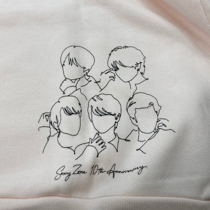 【中古品】 Sexy Zone (timelesz) セクシーゾーン タイムレス パーカー ライトピンク 「Sexy Zone Anniversary Tour 2021 SZ10TH」 086-251209-mh-02-fuz 万代Net店